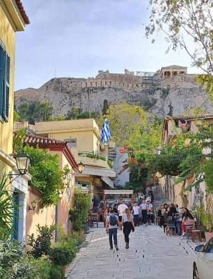 Greek street scene